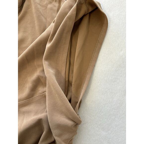 MNG by Mango Hooded‎ Poncho Cape Sweatshirt Open Sleeves Brown Tan Womens Small - Picture 3 of 5